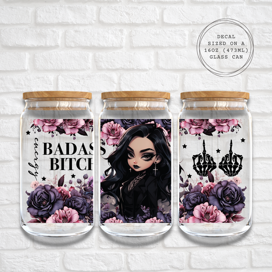 BADASS BITCH ENERGY - 16oz UV DTF WRAP