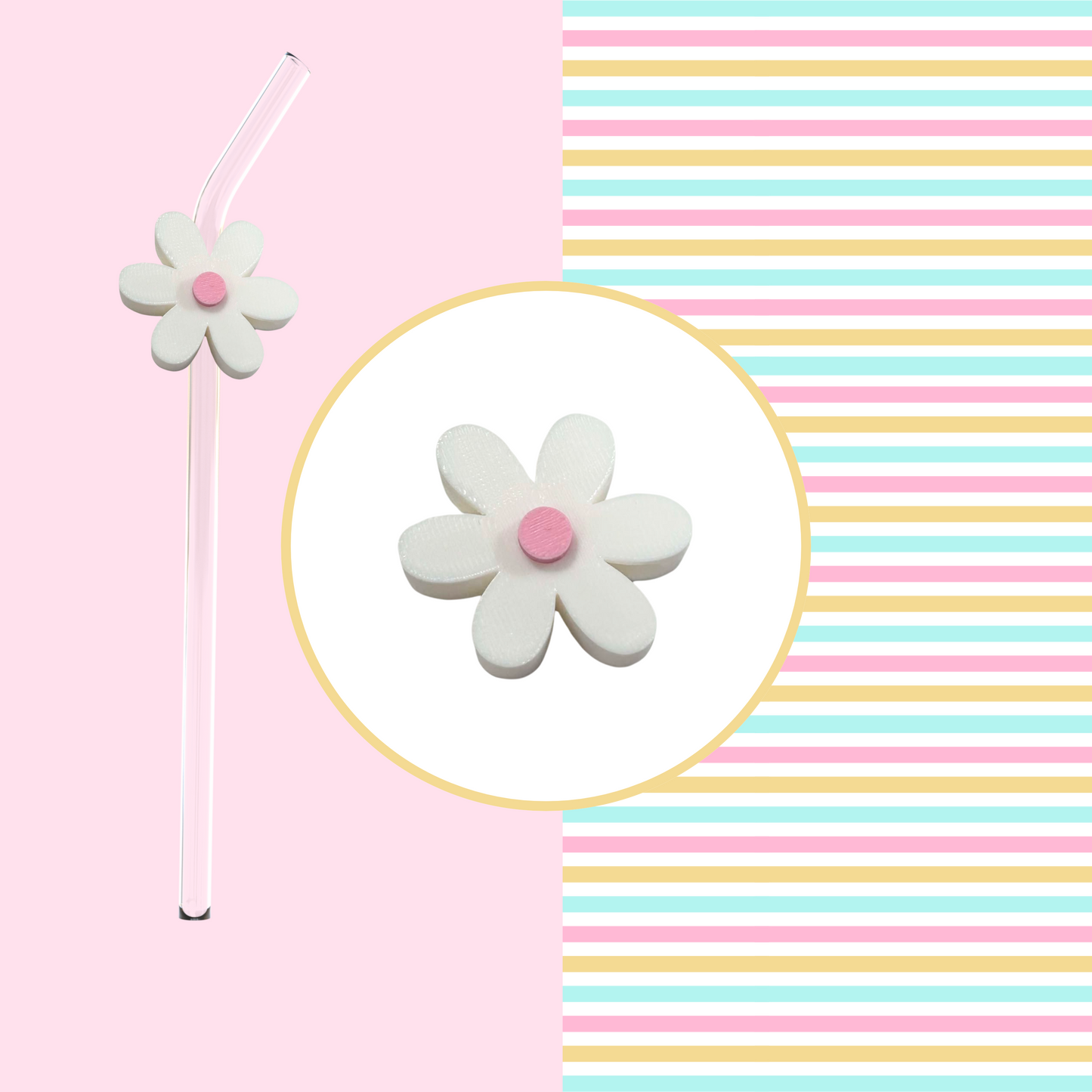 DAISY STRAW TOPPER