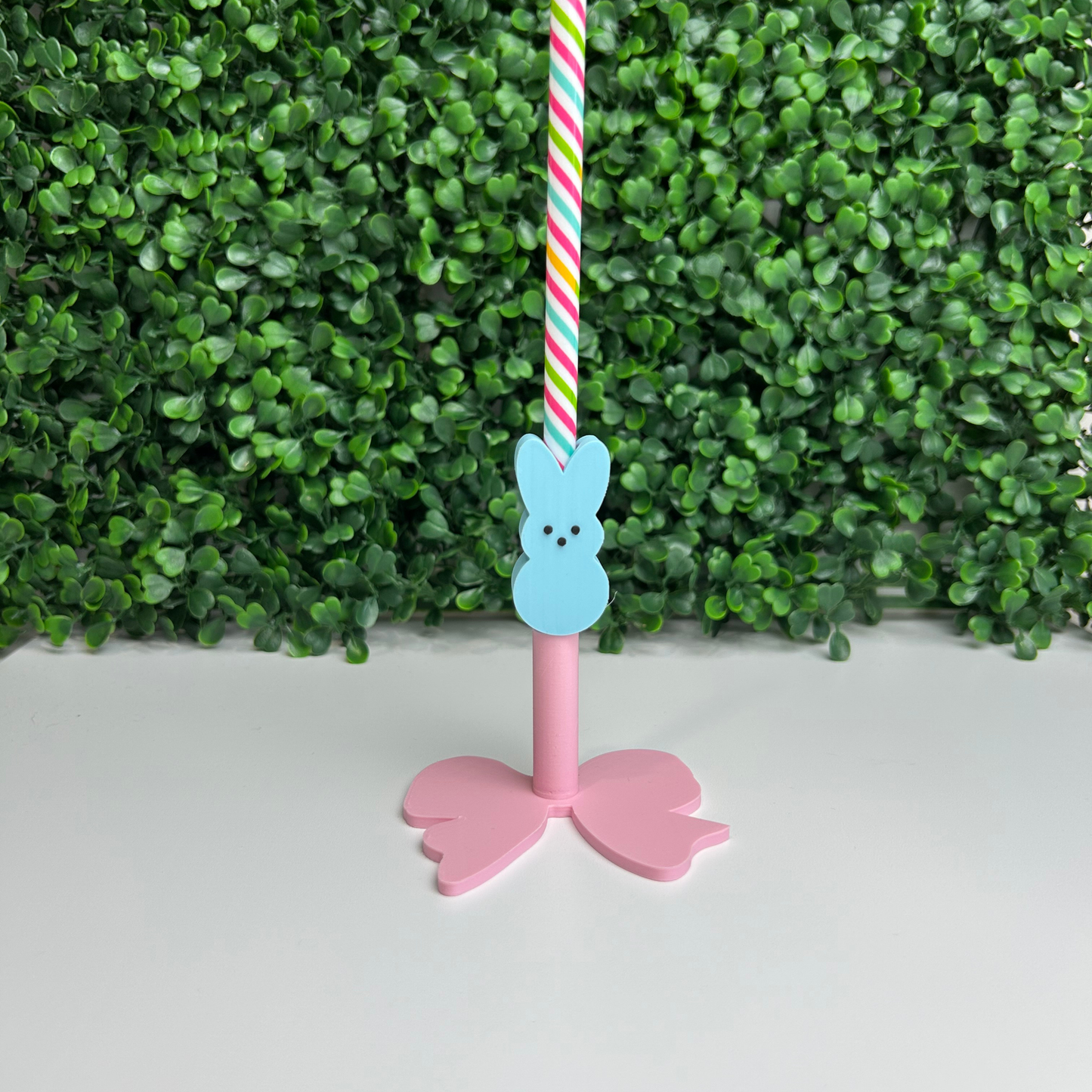 PEEP BUNNY STRAW TOPPER