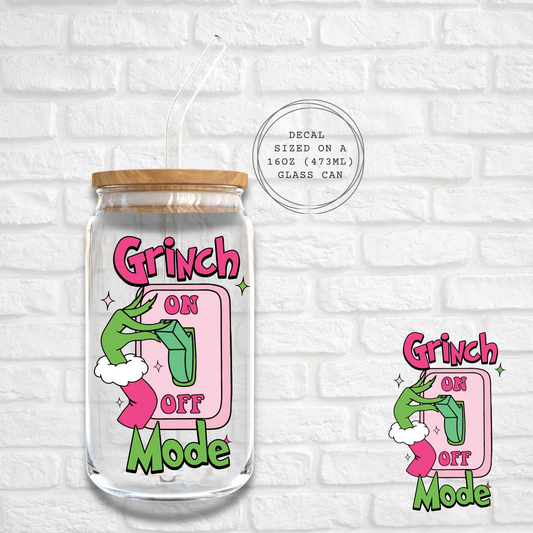GRINCH MODE - UV DTF WRAP DECAL