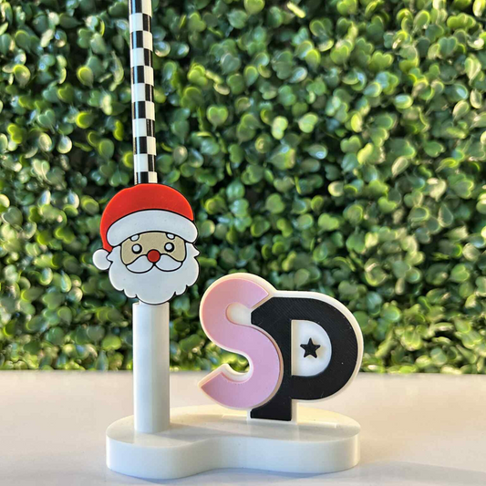 SANTA STRAW TOPPER