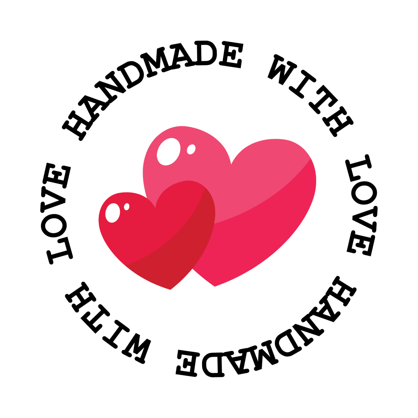 HANDMADE WITH LOVE -  CUP CARE DECALS
