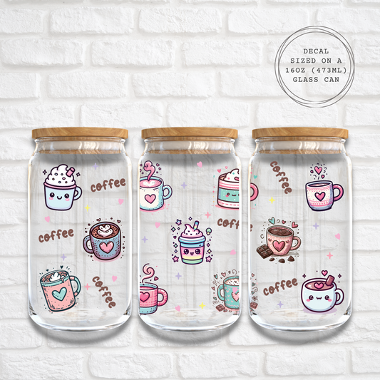 CHIBI COFFEE - 16oz UV DTF WRAP