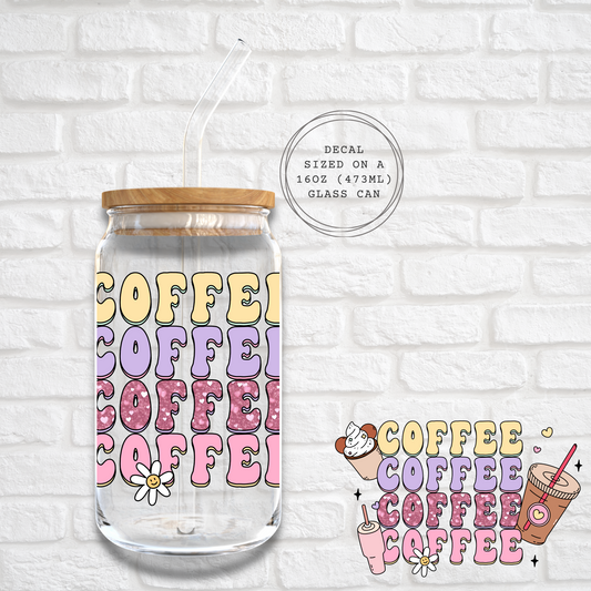 COFFEE COFFEE COFFEE COFFEE - UV DF DECAL