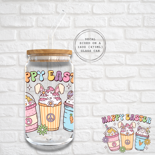 HAPPY EASTER FRAPPE - UV DF DECAL
