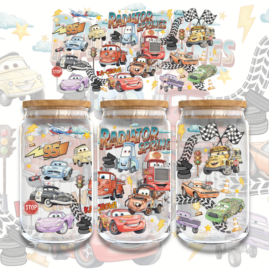 CARS RADIATOR SPRINGS - 16oz UV DTF WRAP