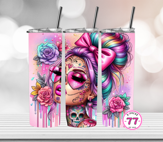 Rainbow Bright Sugar Skull