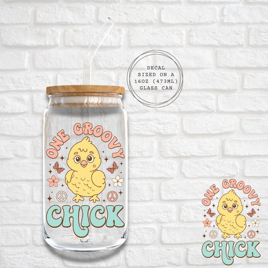 ONE GROOVY CHICK - UV DF DECAL
