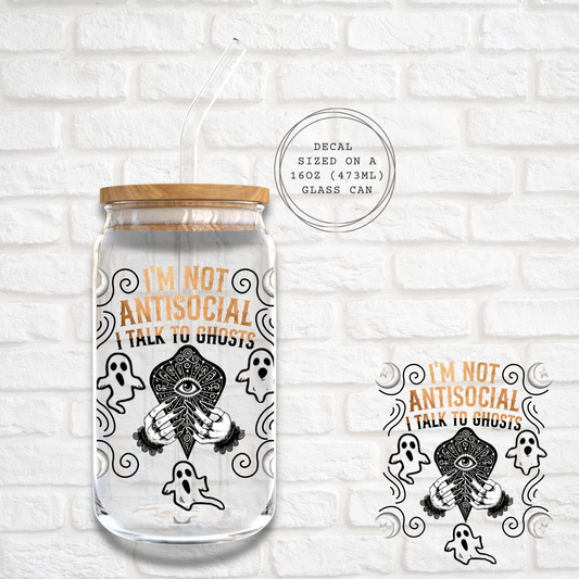 IM NOT ANTISOCIAL -  UV DTF DECAL