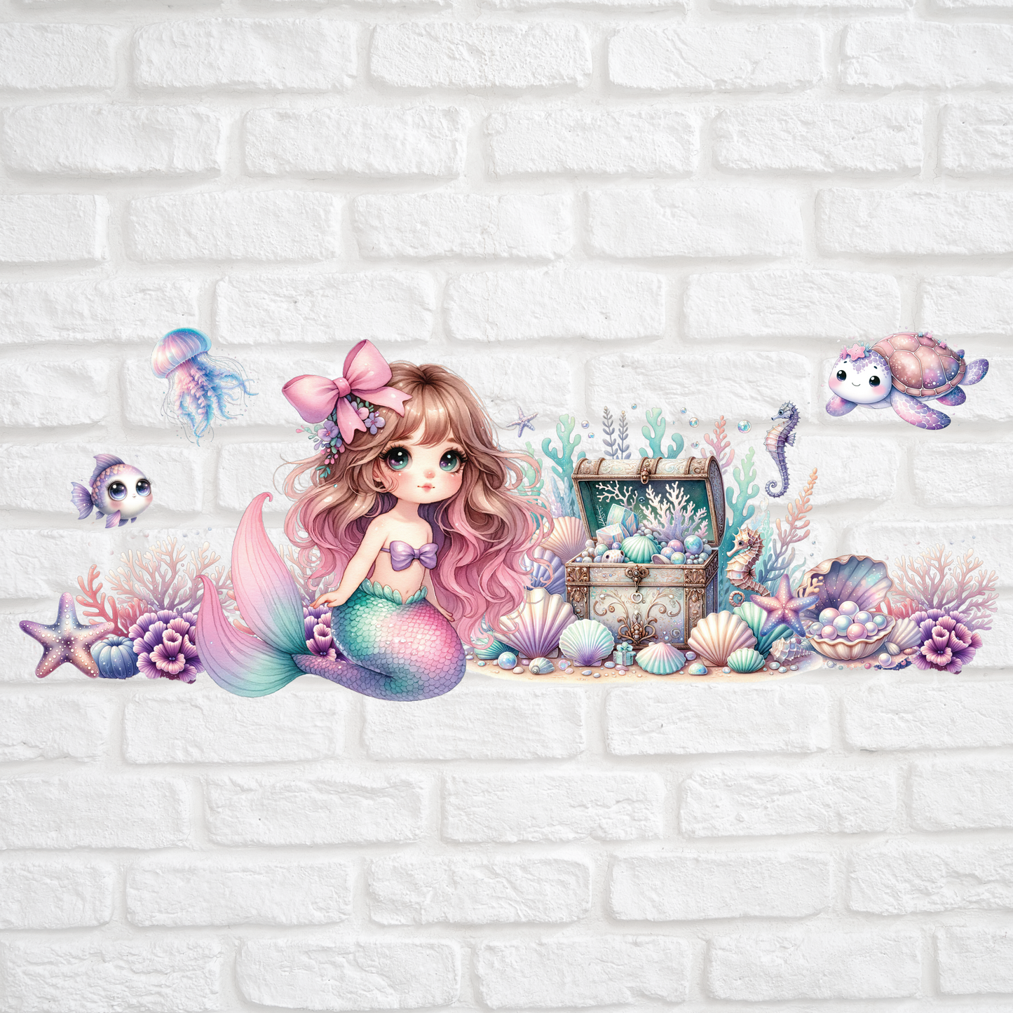 MERMAIDS TREASURE - 16oz UV DTF WRAP