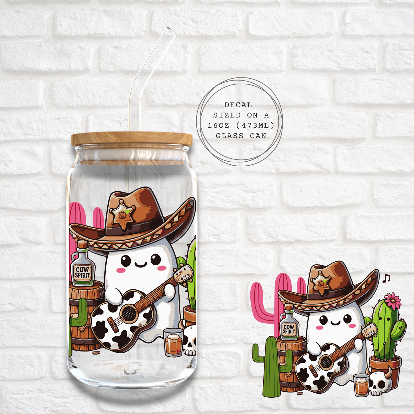 COW SPIRIT -  UV DTF DECAL