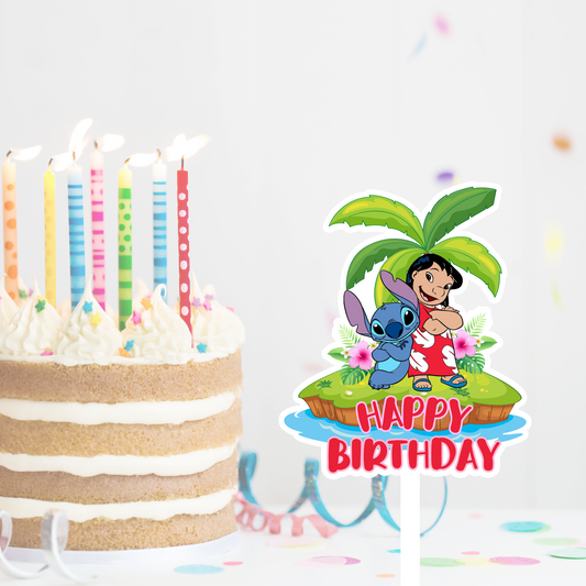 LILO AND STITCH CAKE TOPPER