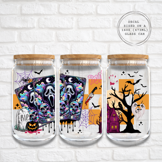 GHOST FACE TAROT CARDS  -  UV DTF WRAP