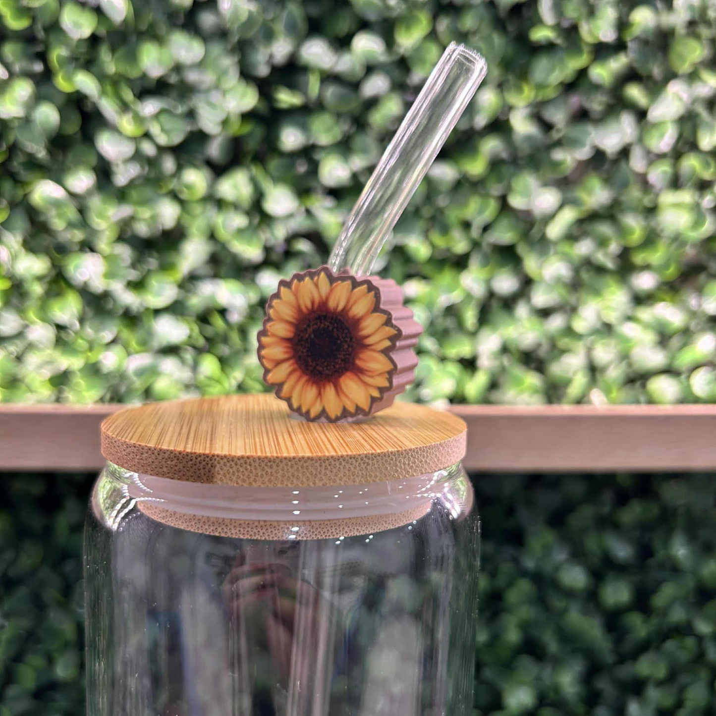 SUNFLOWER STRAW TOPPER