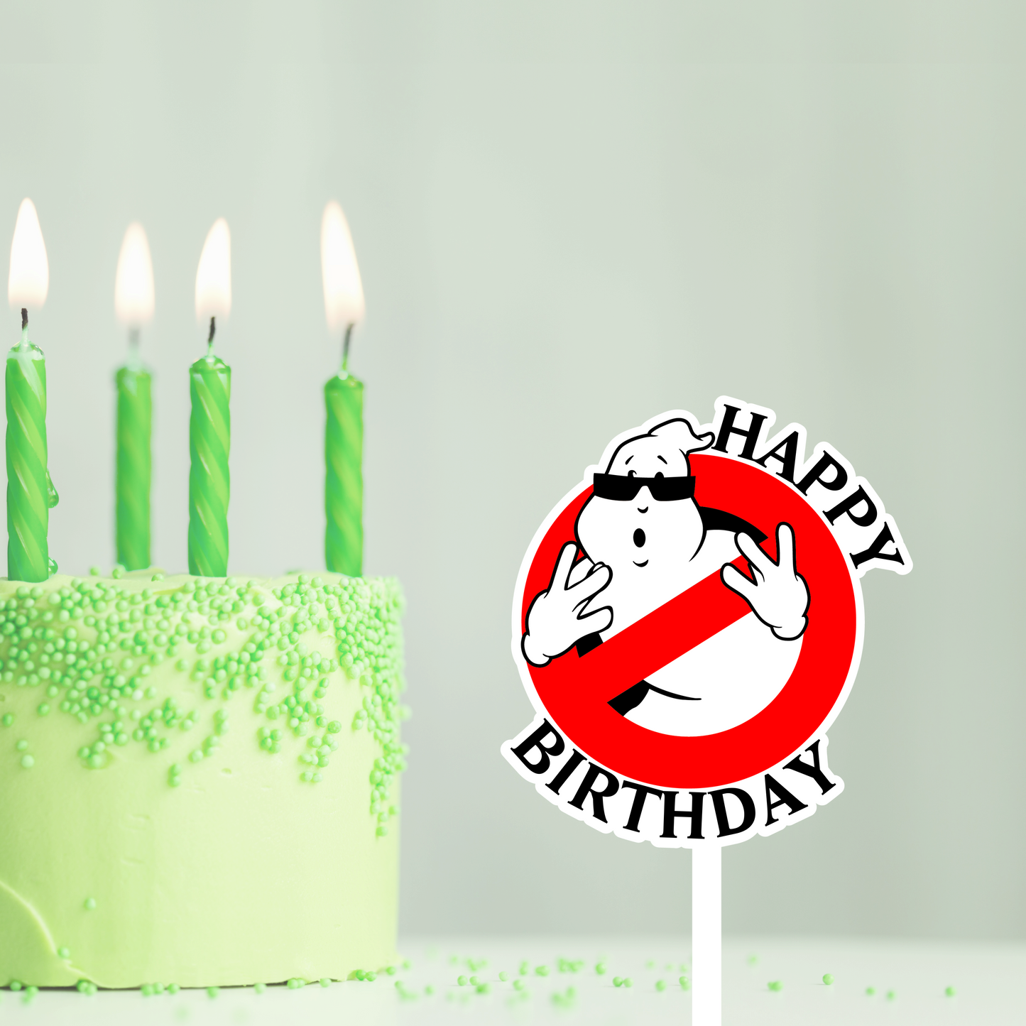 GHOST BUSTERS CAKE TOPPER