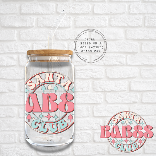 SANTA BABES CLUB -  UV DTF DECAL