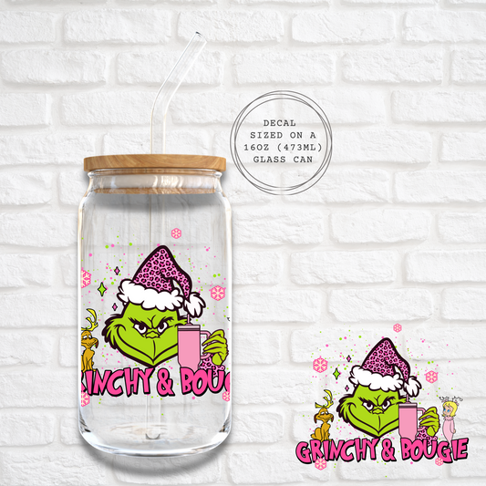 GRINCHY AND BOUGIE -  UV DTF DECAL