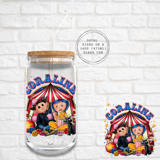 CORALINE CIRCUS -  UV DTF DECAL