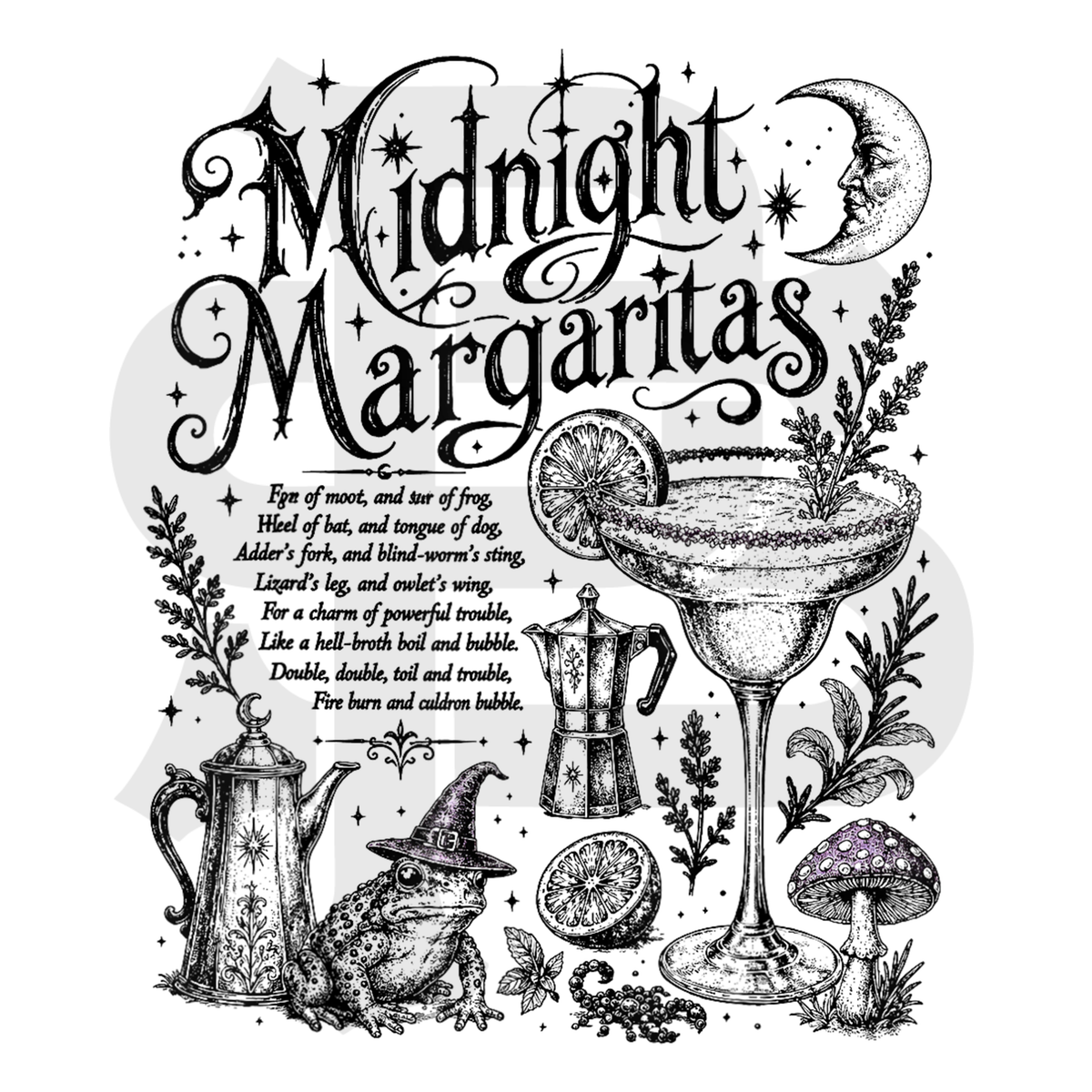 DTF MIDNIGHT MARGARITAS BLACK