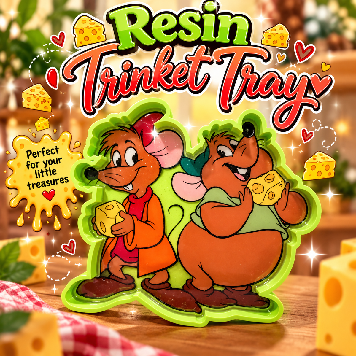 GUS GUS RESIN TRINKET TRAY - MADE TO ORDER