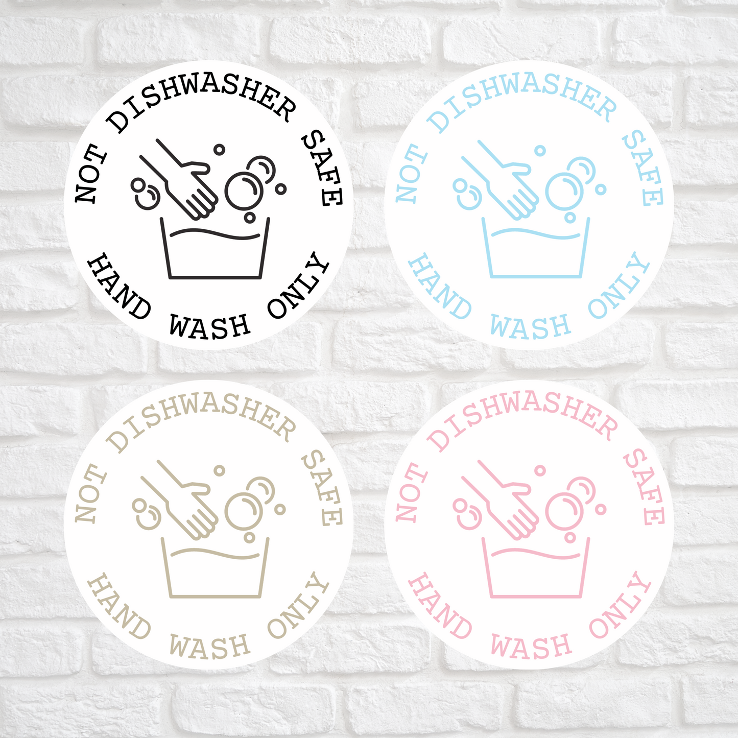 CUP CARE DECALS - 4 PACK