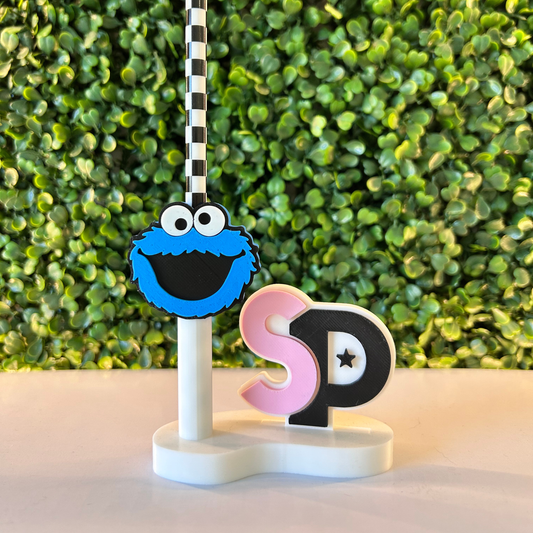 COOKIE MONSTER STRAW TOPPER