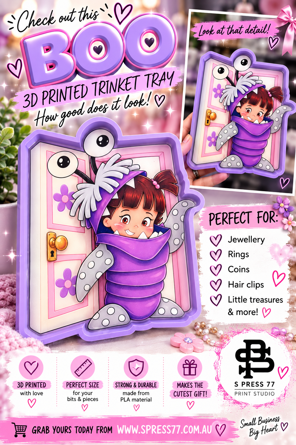 BOO RESIN TRINKET TRAY