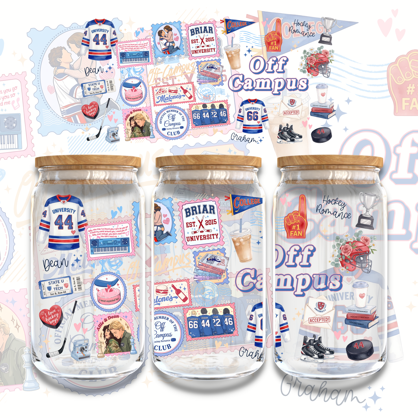 OFF CAMPUS - 16oz UV DTF WRAP