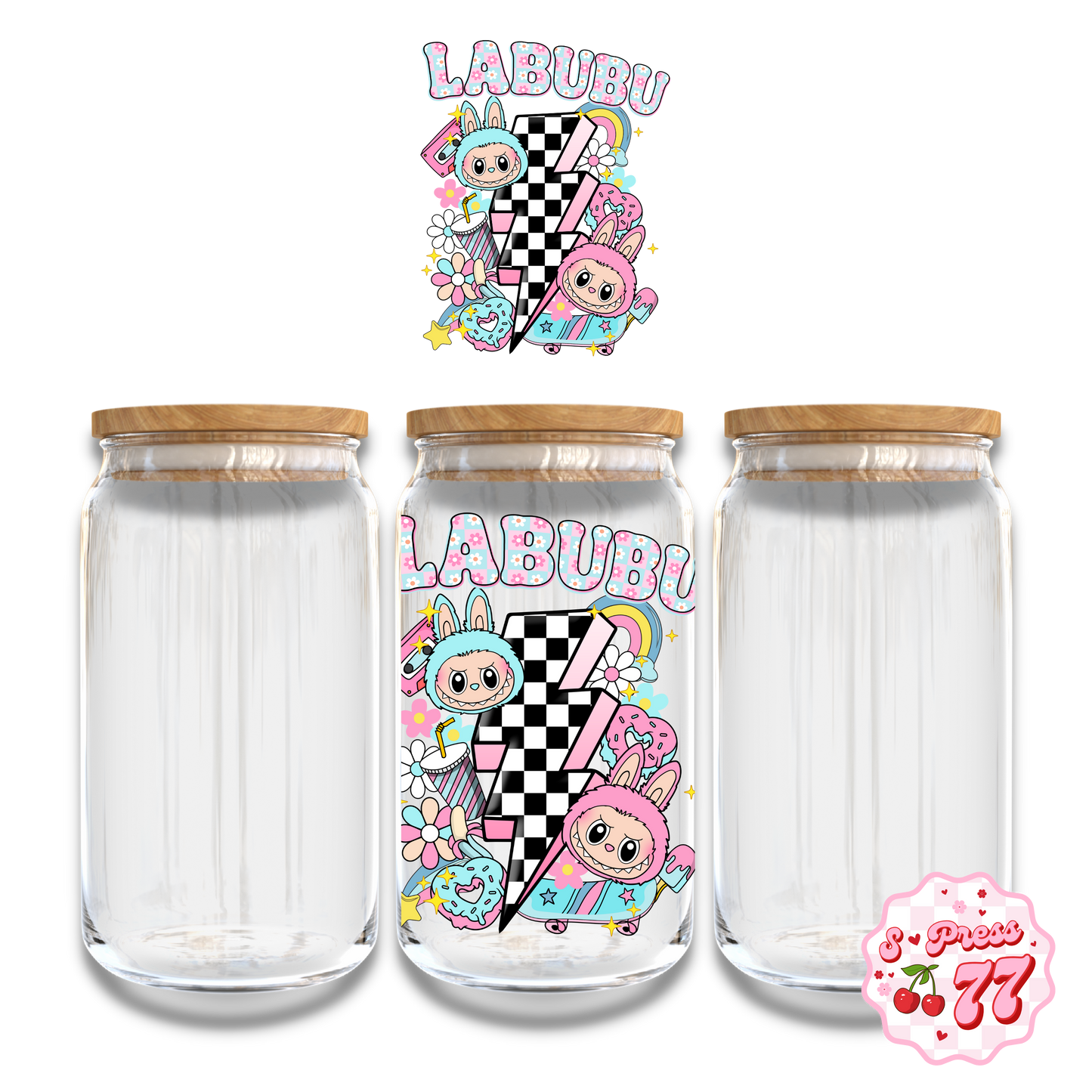 LABUBU RETRO -  UV DTF DECAL