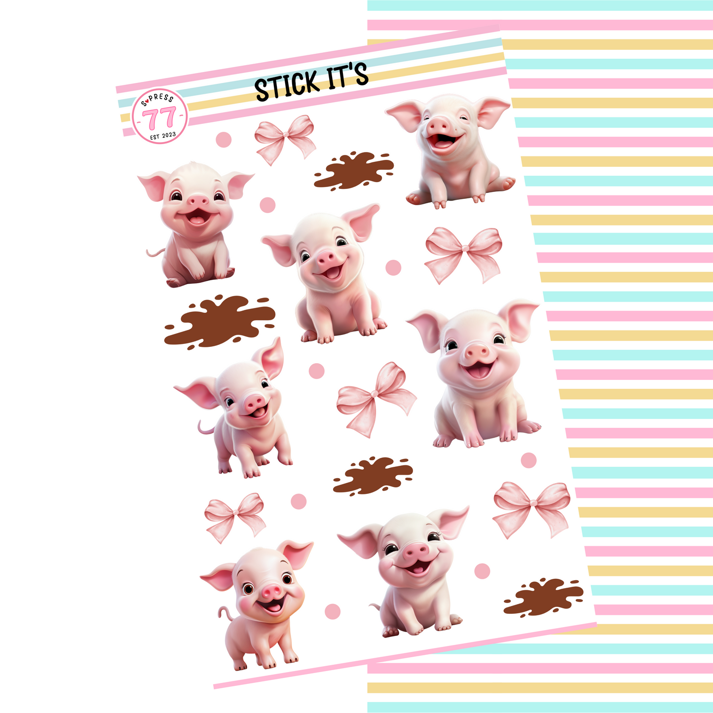 PIGS IN MUDDY PUDDLES