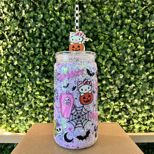 HK PUMPKIN ACRYLIC SNOWGLOBE