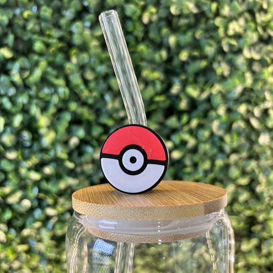 POKE BALL STRAW TOPPER
