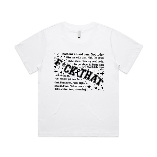 FUCK THAT BLACK